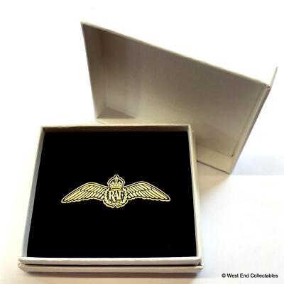 RAF Pilot Wings Sweetheart Brooch In Sweetheart Brooches / Badges - Foto 4