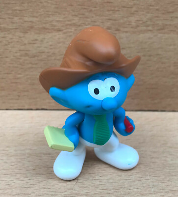 Figurine Schtroumpf McDonald's 2018 - Édition Mac Do Coquet, Occasion