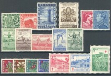 BE - BELGIUM 1950 complete year set without bloc MNH