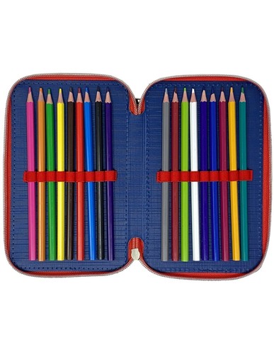 ASTUCCIO SCUOLA CORREDATO 3 ZIP AVENGERS - Foto 4 di 6