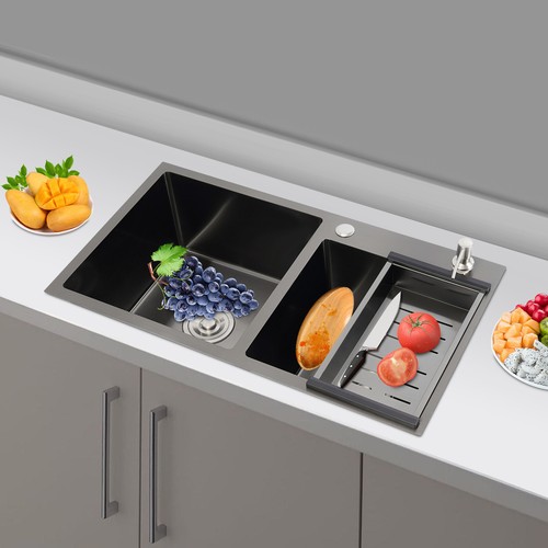 Stainless steel sink Double sink Kitchen sink Stainless steel sink Sink 78x43cm