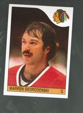 1985-86.     OPC.      Warren Skorodenski.     rookie     #255        NM+