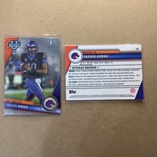 2023 Bowman Chrome University Taylen Green Boise State Broncos #14 B-7