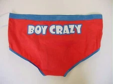 NEW OOPSY DAISY BOY CRAZY RED PANTIES BRIEFS JUNIORS MEDIUM
