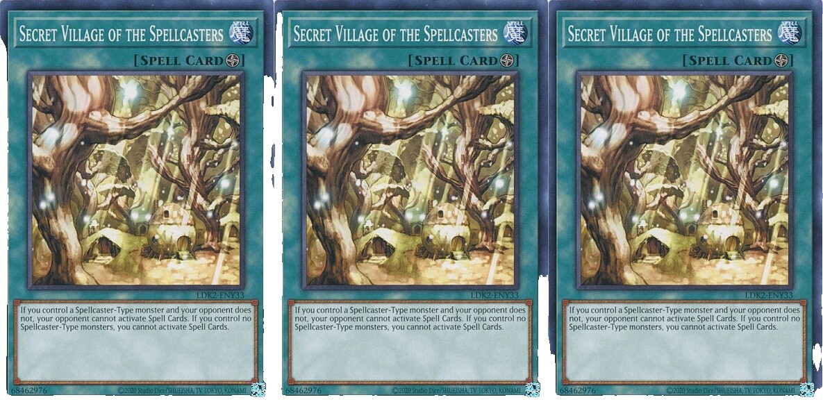 yugioh secret village of the spellcasters deck may be 1st or Unlimited Edition Yu-Gi-Oh! Card LDK2-ENY33 Secret Village