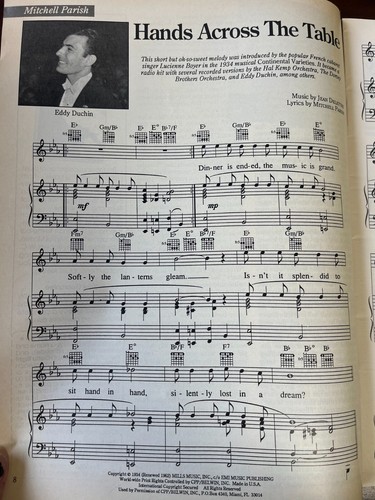 Sheet Music January/February 1993 Standard Piano Edition Mitchell Parish - Foto 7 di 9