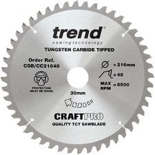 Trend Mitre Saw Blades Timber Skirting Wood Cutting Cladding Decking Floor Board