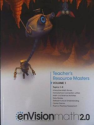 enVision Math 20, Grade 2, Teachers Resource Masters, Volume 1, Topics  - GOOD