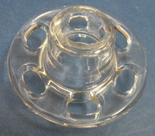 contemporary Frog Glass for candle or tapered vase flower arranging florist