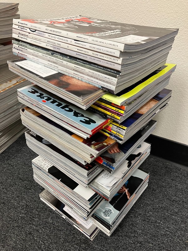 ESQUIRE Magazine LOT of (59) Angelina Halle Clooney Pitt Depp Obama Idris Theron