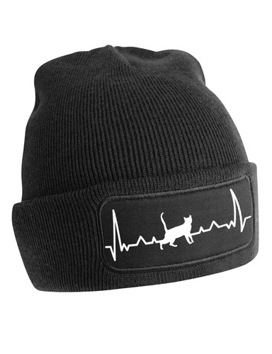 Kinder Unisex Beanie Mütze Heart Beat Katze Fun-Print Geschenk Jungen & Mädchen - Picture 7 of 25