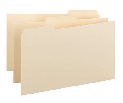 NEW 9 PACK Smead Card Guide 1/3 Cut Tab 5''W x 3''H SELF TABS Manila Blank#521