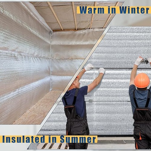16Sqft Ceilings,Walls Double Side Foil Cold&Heat Shield Thermal Insulation Mat - Picture 6 of 20