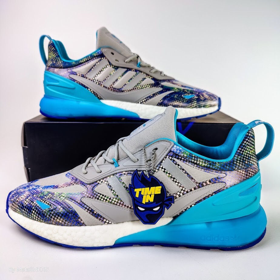 Adidas - US 11 Men's Grey/Blue/White Retro Run Ninja Collab