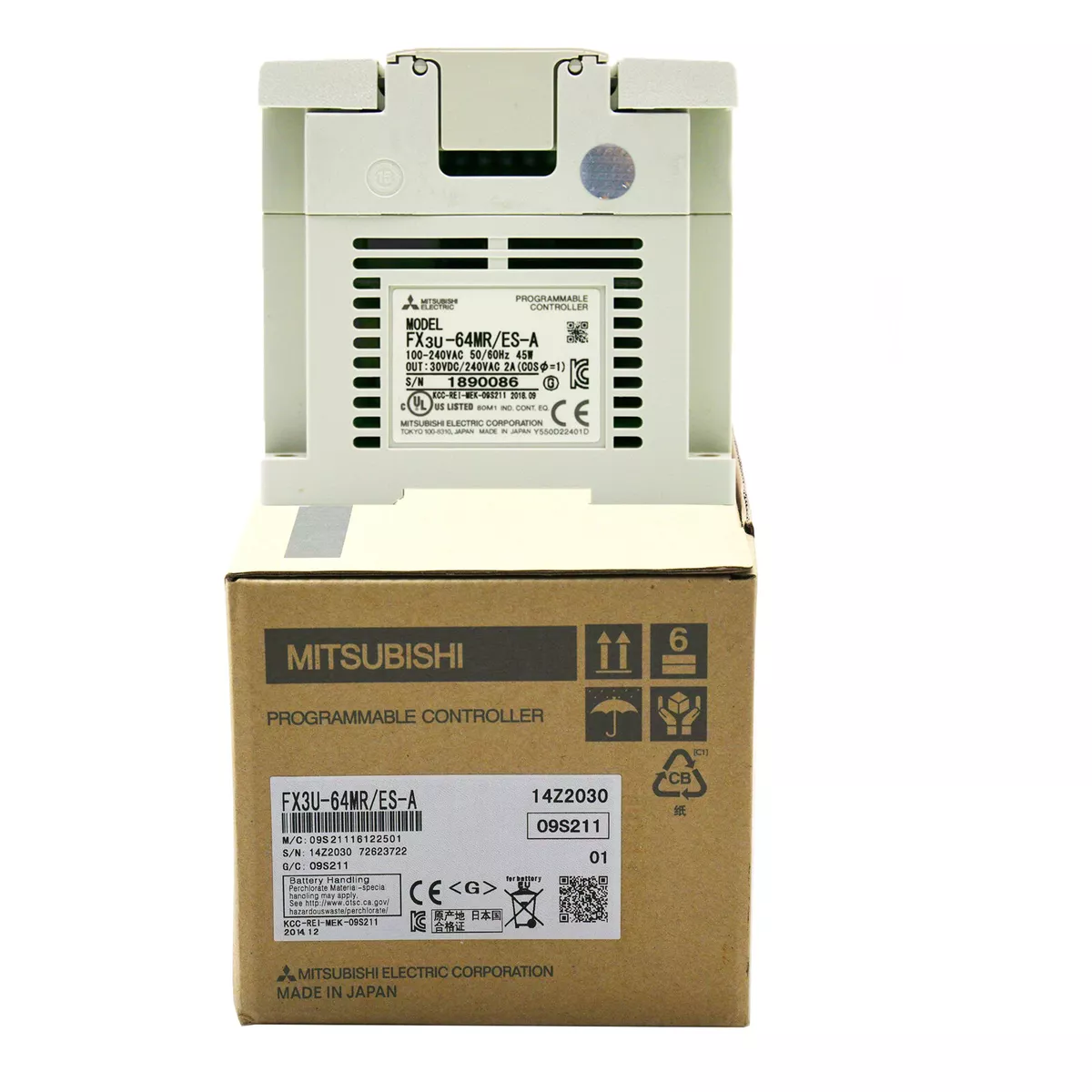 1PC New MITSUBISHI FX3U-64MR/ES-A FX3U64MR/ESA PLC Expedited Shipping