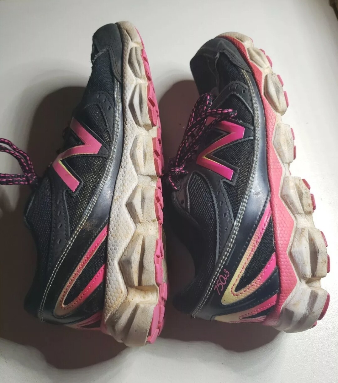 New Balance W750BP3 Shoes Womens Size 7.5 750v3 Black Pink GUC
