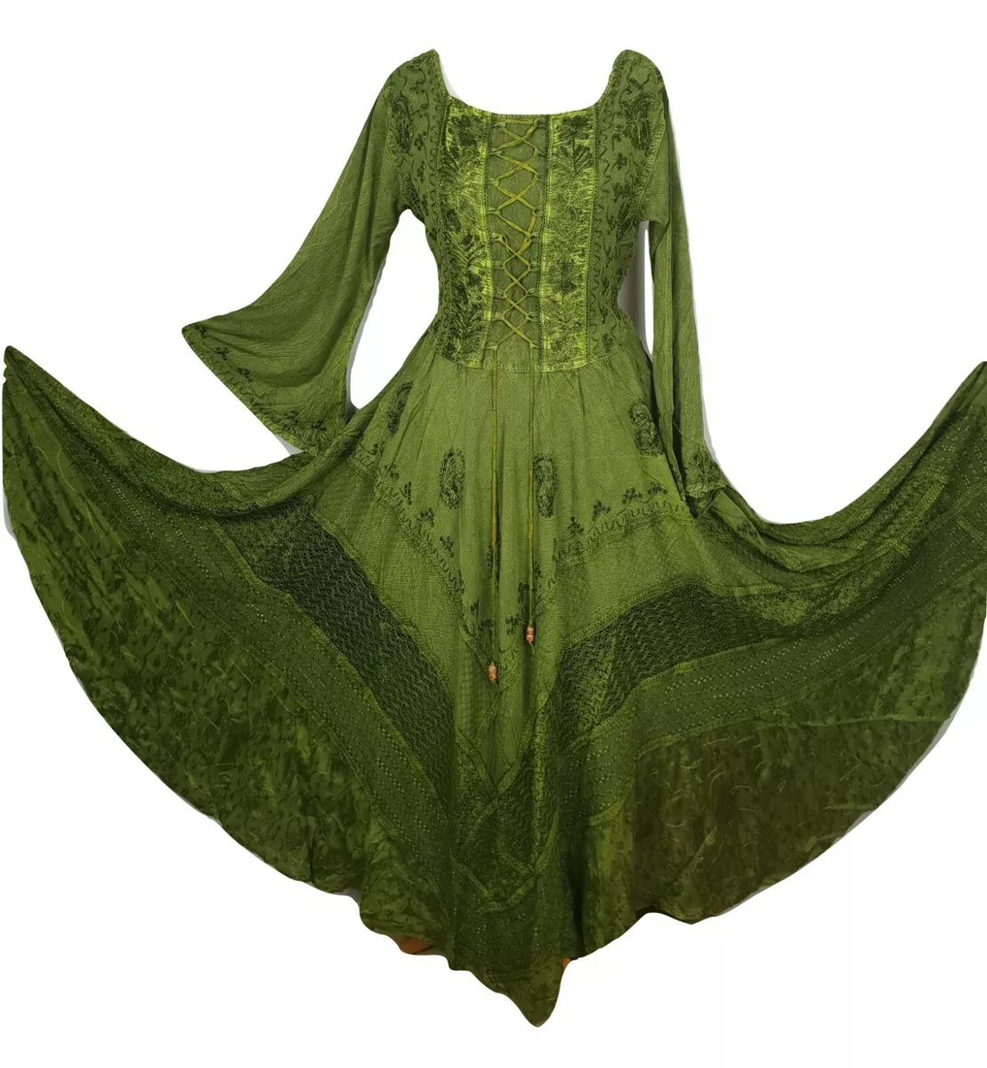 Green store autumn dress