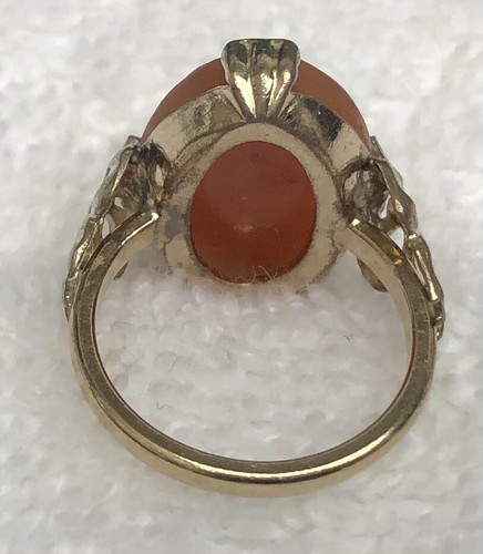 Yellow Gold Filled Cameo Ring - Picture 7 of 7