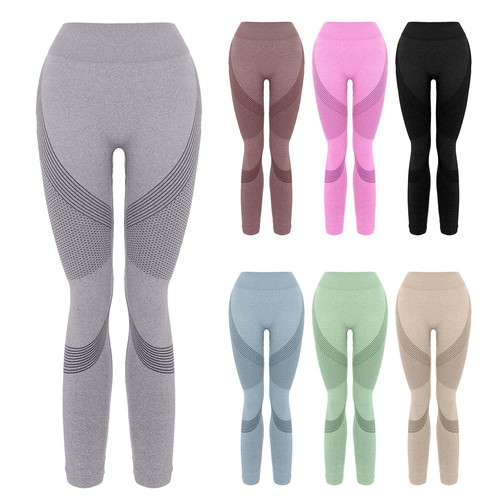 Women Seamless Leggings High Waist Scrunch Butt Lifting Workout Gym Yoga Pants