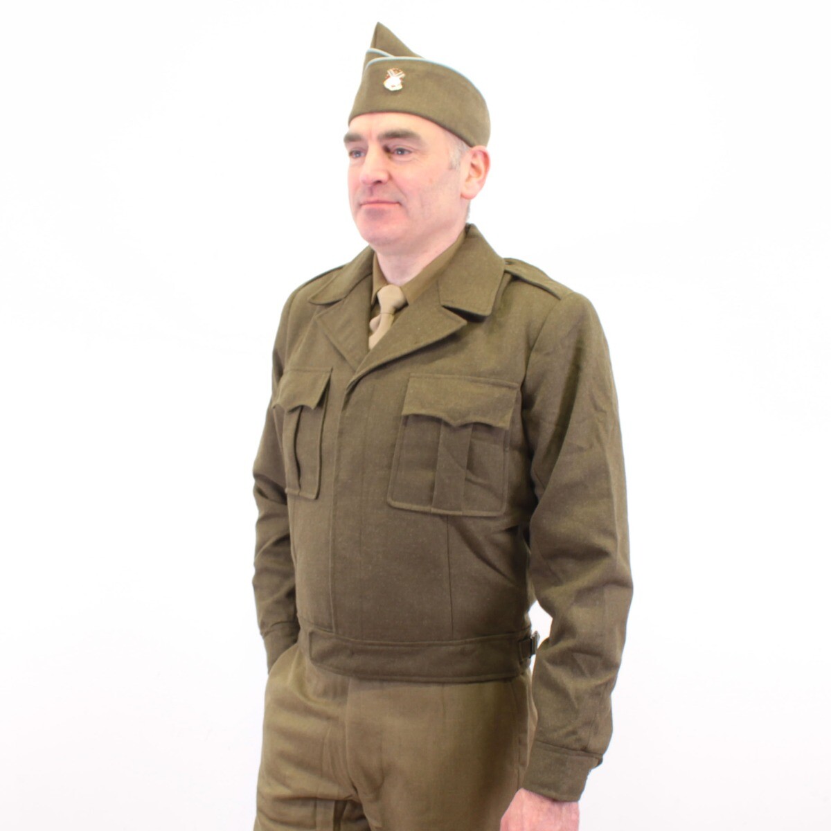 【England軍】battle dress IKE jacket Harold Battle Dress Jacket - Olive - Timechine Co.