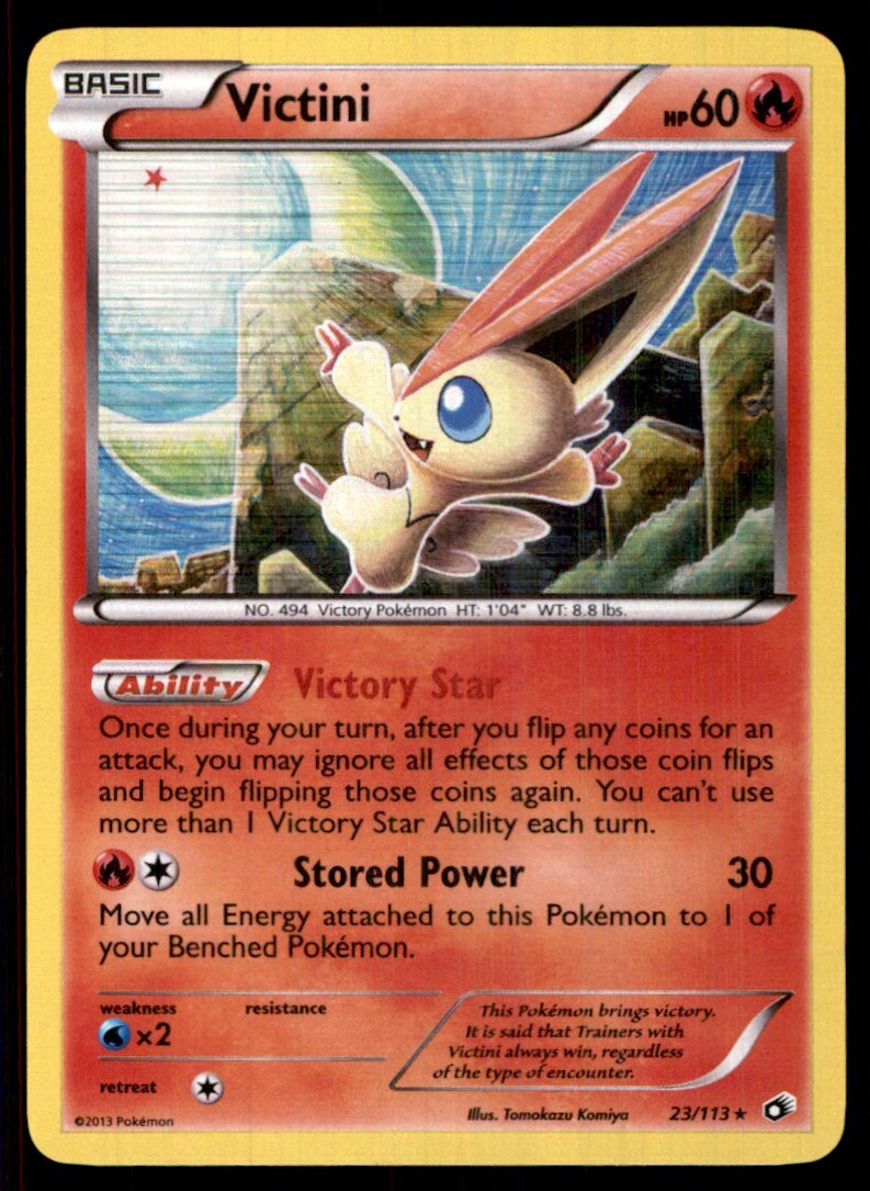 2013 Black & White - Legendary Treasures Victini Basic/Rare Holo #23