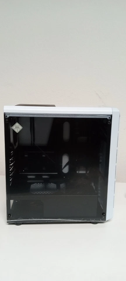 -DIYPC DIY-Model X-W-RGB White Steel / Tempered Glass ATX Mid Tower - Image 3 of 4