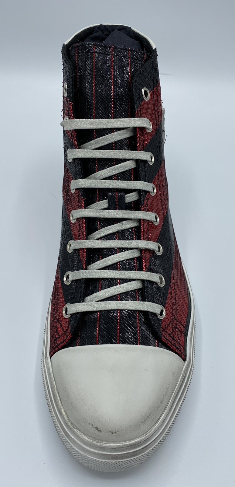 Sneakers alte Saint Laurent cromate $900 taglia US 12 Made in Italy