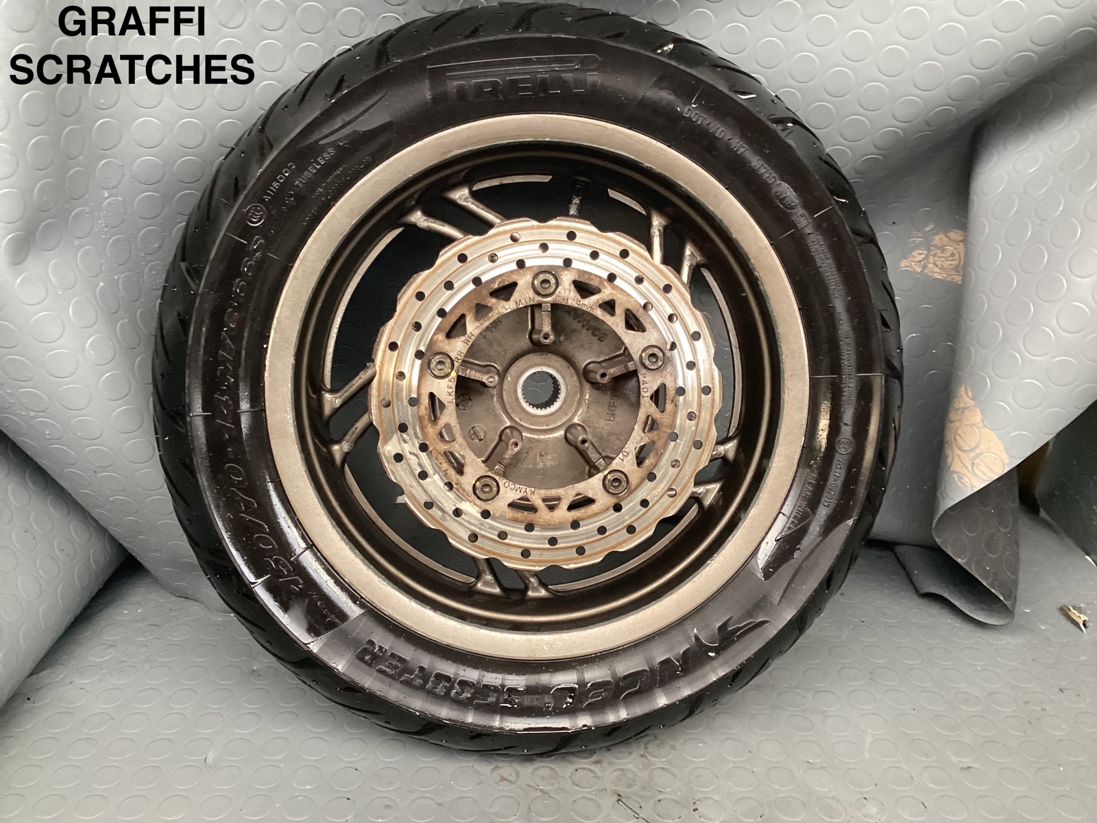 REAR WHEEL RIM KYMCO XCITING 400 2012 2015