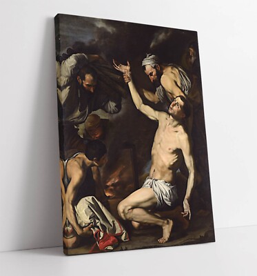 JUSEPE DE RIBERA, MARTYRDOM OF ST LAWRENCE -CANVAS WALL ARTWORK PICTURE ...