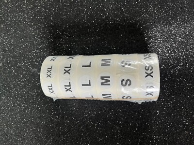 6 verschiedene weiß/schwarz Standardgröße Aufkleber für Shirts 19,1 mm 0,75 Zoll rund