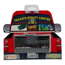 Black Tailgate Utility Lighter 3-in-1 Corkscrew Bottle Opener Extends Refillable