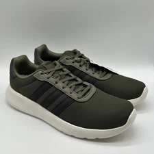 Adidas Lite Racer Adapt 3.0 Men's Size 11 Army Green White Brown Shoes IG3605