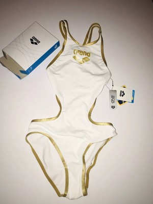 women's arena one big logo one piece swimsuit