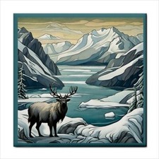 Artic Landscape Ceramic Tile Backsplash Border Decorative Wall Art