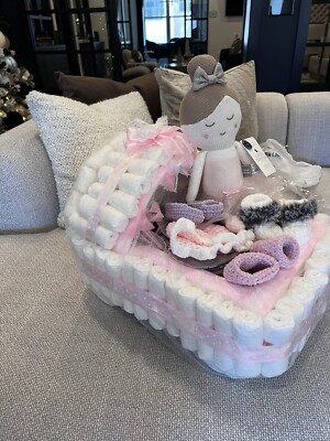 Stroller made of diapers  Large sizes Inside you can put many different things 