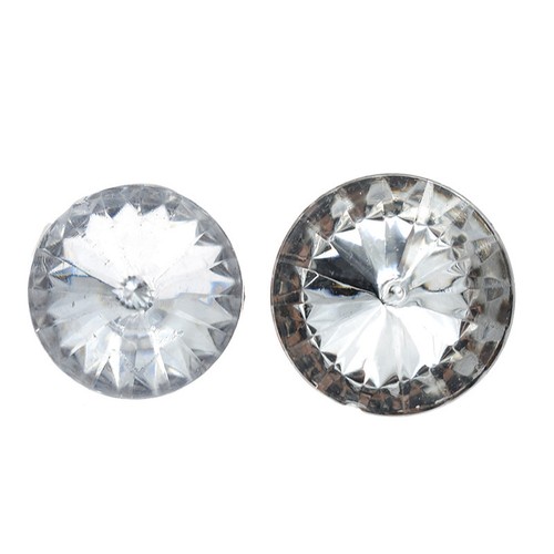 50Pcs Crystal Rhinestone Buttons Shank Button Sofa Decor Decoration Handmade Sew - Picture 4 of 11