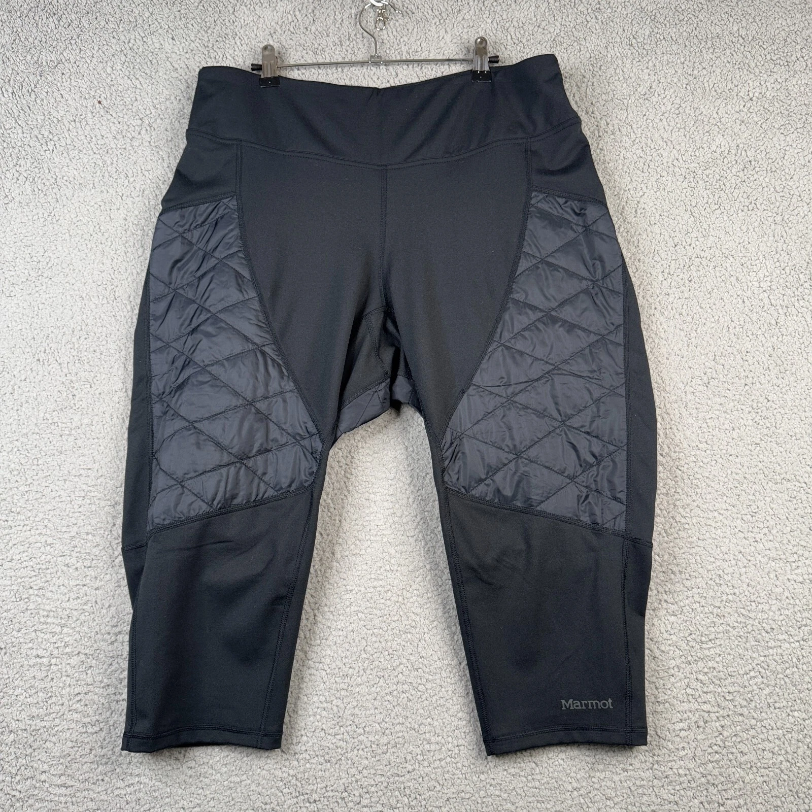 Marmot Pants Womens XL Variant Hybrid Capri Insolant Black Insulated Base Layer