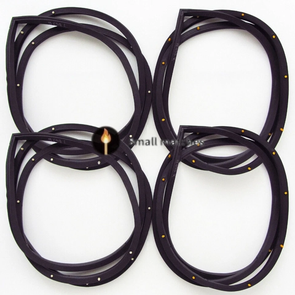 Para Honda Civic 2006-2011 Porta Weatherstrip 4 peças junta de abertura deslizante na porta - Imagem 4 de 4