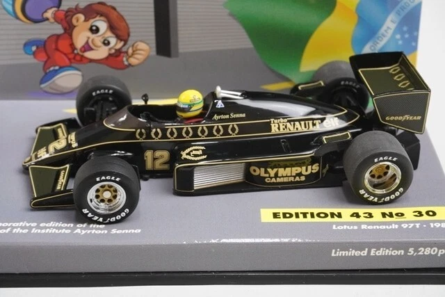 1:43 MINICHAMPS 540431501 Lotus Renault 97T 1985 #12 ASC No.30 A.senna - Image 3 of 4
