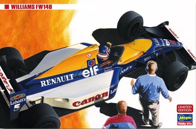 Modellauto Model Kit Bausatz Hasegawa WILLIAMS FW14B 1992 N. Mansell 1:24