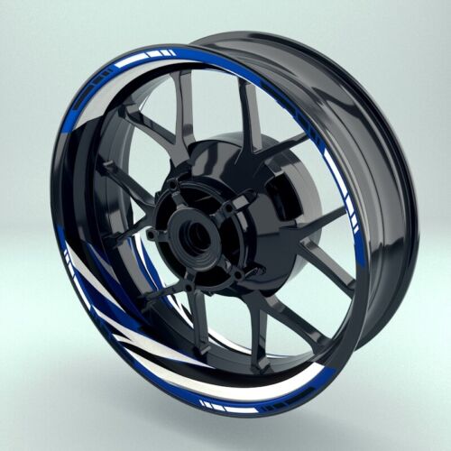 Felgenaufkleber Felgenrandaufkleber Motorrad "RACING V6 BLACK" viele Farben - Picture 2 of 6