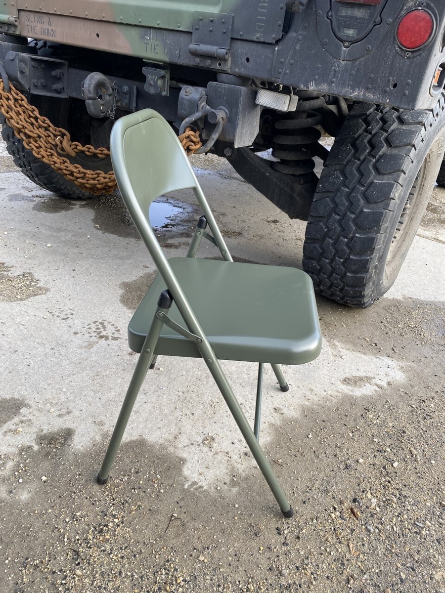 6 Stück US Army Feldklappstuhl Metall Klappstuhl Camping chair