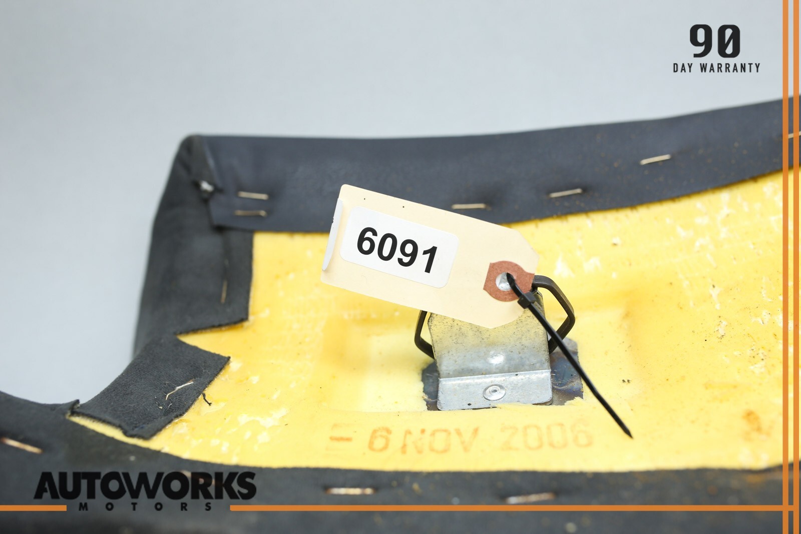 04-08 Maserati Quattroporte M139 Rear Right Seat Bolster Cushion Trim Black OEM