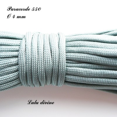 Cordon Bleu Rose clair vendu au mètre Paracorde 550 de 4 mm