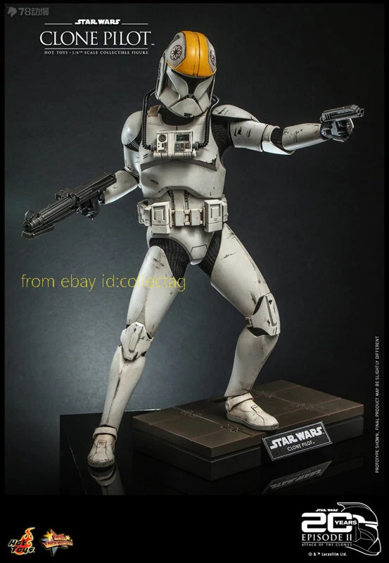 Hot Toys Mms648 1/6 Star Wars Clone Pilot Action Figure In Stock - Image 4 of 4