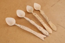 Vintage Kitchen Appliances Carved Wooden Spoons Farmhouse Rustic Ranch Counrty.