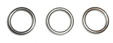 Lot of 3 Silver tone metal Macrame Dreamcatcher Craft Ring Hoop Hanger 1 1/2"