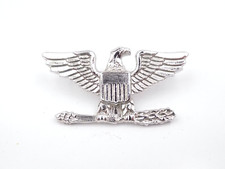 Original US Army Colonel Eagle Collar Insignia GI