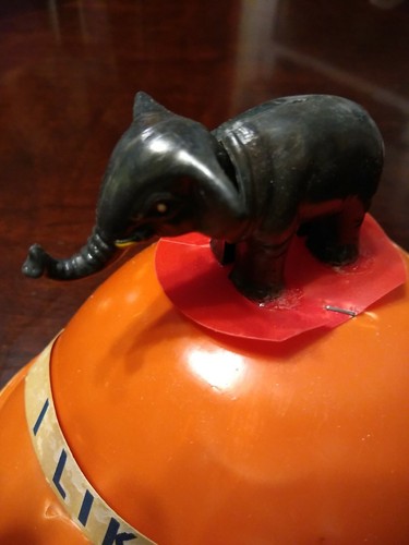 Vintage 1952 Plastic I Like Ike Hat nodder Eisenhower bobblehead Elephant nice! - Picture 6 of 9