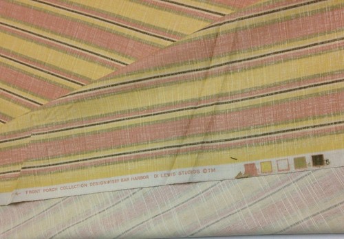 MODA FRONT PORCH PASTEL STRIPE UPHOLSTERY FURNITURE FABRIC BY THE YARD 52" WIDE - Picture 4 of 5